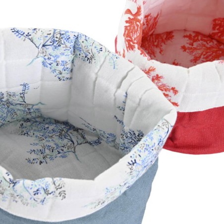 Panera de tela - Corales 16x10cm