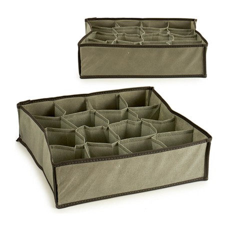 ORGANIZADOR DE CAJONES 16 DEPARTAMENTOS GRIS