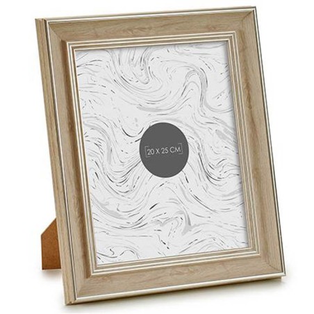 MARCO DE FOTOS 20X25 LINEAS PLATEADAS