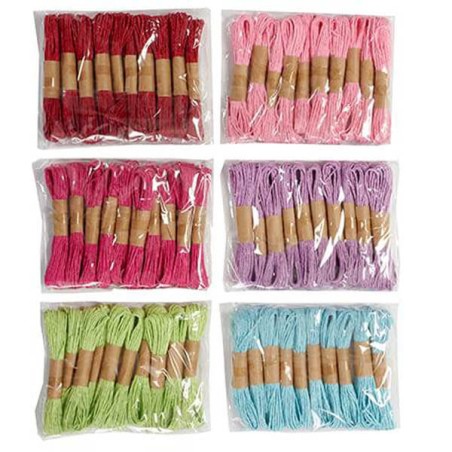 HILO DE RAFÍA - 6 COLORES 10 UND
