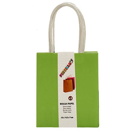 BOLSAS PARA REGALO VERDES 3 UND