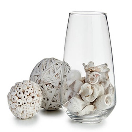 JARRON DE CRISTAL - CONICO 11X20CM