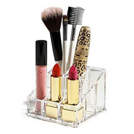 ORGANIZADOR DE MAQUILLAJE CUADRADO 9 COMPARTIMENTOS