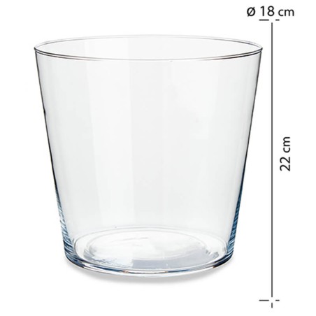 JARRON DE CRISTAL 18CM