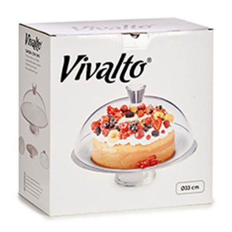 STAND PARA TARTA CON TAPA - 33CM