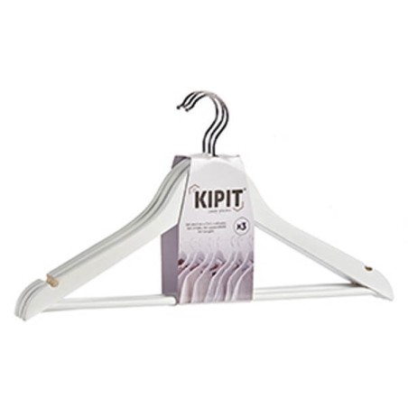 3 PERCHAS DE MADERA BLANCAS