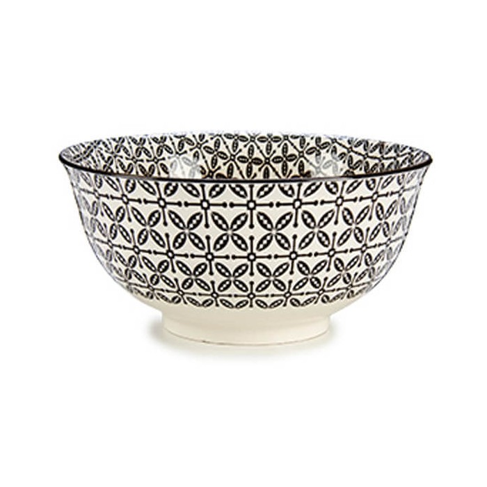 ENSALADERA 20CM BLANCO-NEGRO
