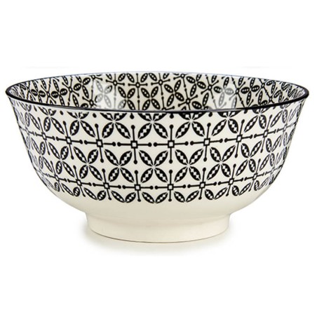 BOL PORCELANA 18CM BLANCO-NEGRO