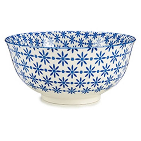 ENSALADERA 20CM BLANCO-AZUL