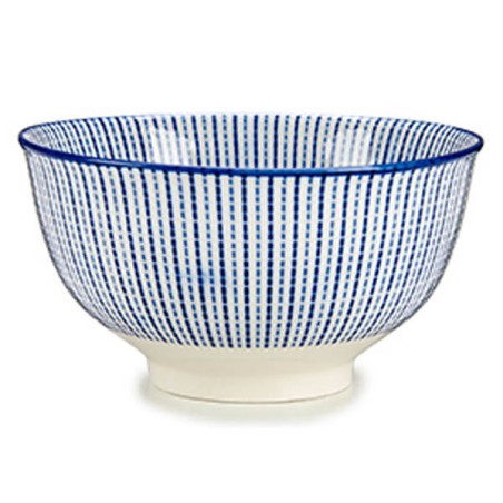BOWL PORCELANA 14CM BLANCO-AZUL
