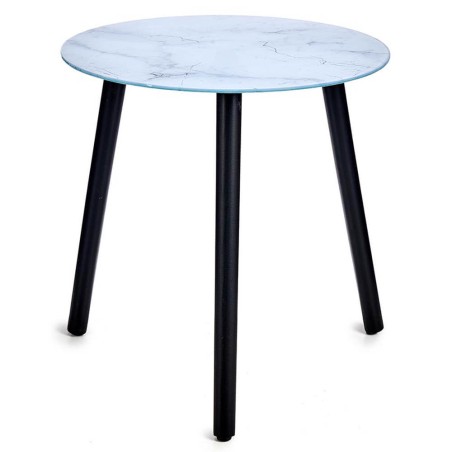 MESA AUXILIAR MÁRMOL BLANCO