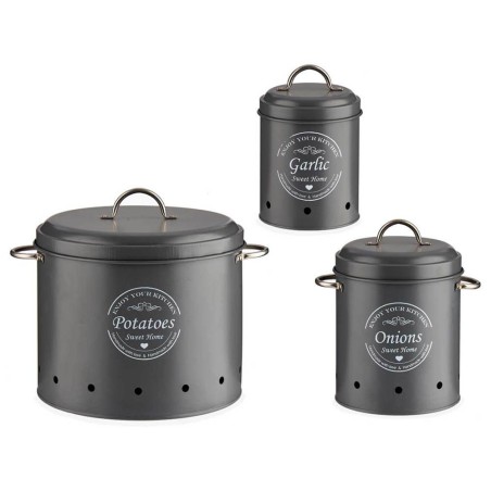 SET 3 BOTES COCINA METAL