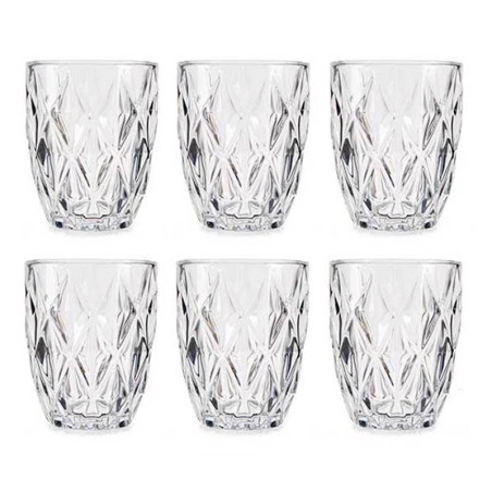 SET 6 VASOS 270ML DIAMANTE