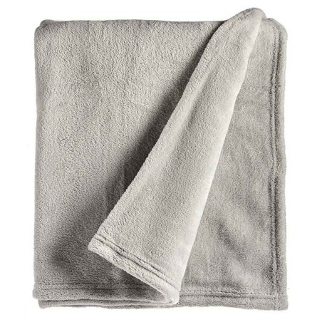 MANTA POLAR GRIS CLARO 125X150CM