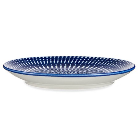 PLATO POSTRE AZUL CIRCULO 19,5CM