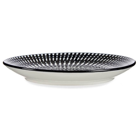 PLATO POSTRE NEGRO 19,5CM