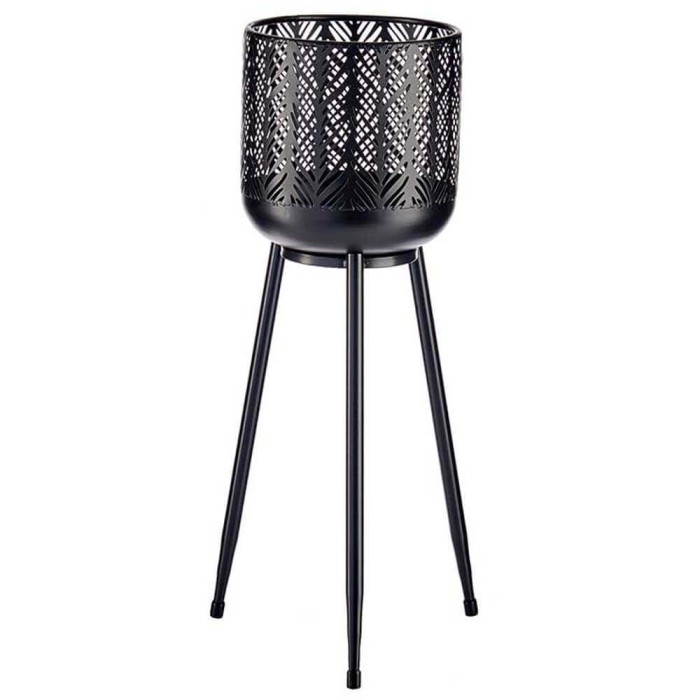 MACETERO CON PATAS NEGRO 25,5X57CM