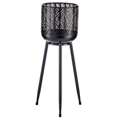 MACETERO CON PATAS NEGRO 25,5X57CM