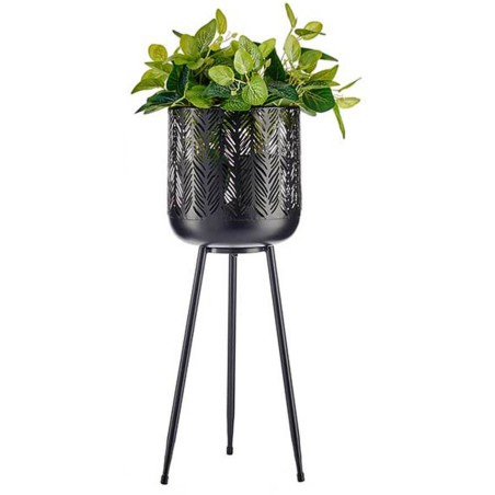 MACETERO CON PATAS NEGRO 27X68,5CM