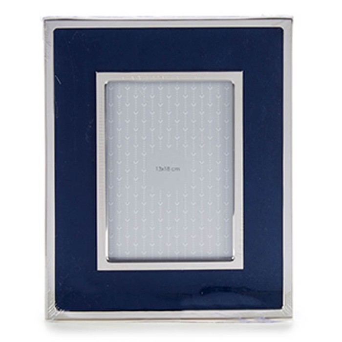 MARCO DE FOTOS TERCIOPELO 13X18CM AZUL