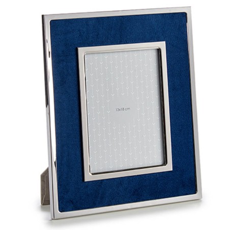 MARCO DE FOTOS TERCIOPELO 13X18CM AZUL