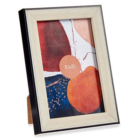 MARCO DE FOTOS 10X15CM NEGRO MADERA