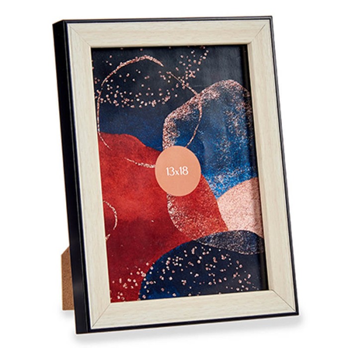 MARCO DE FOTOS 13X18CM NEGRO MADERA