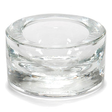 PORTAVELAS CRISTAL TRANSPARENTE