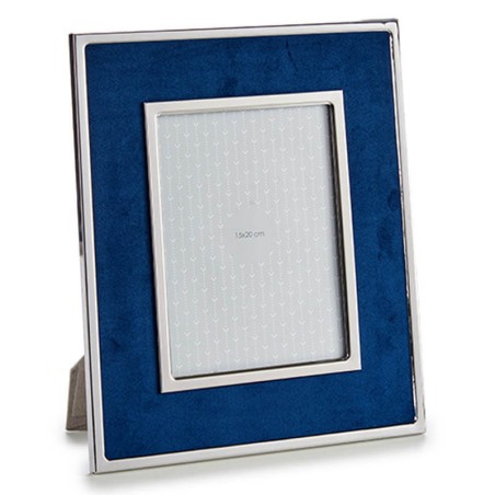 MARCO DE FOTOS TERCIOPELO AZUL 15X20CM