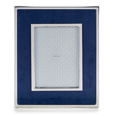 MARCO DE FOTOS TERCIOPELO AZUL 15X20CM