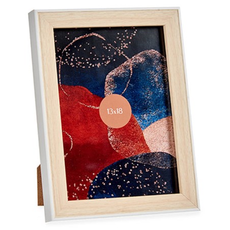 MARCO DE FOTOS 13X18CM BLANCO MADERA