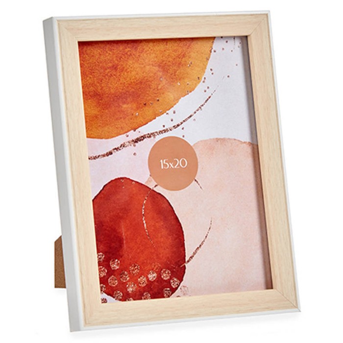 MARCO DE FOTOS 15X20CM BLANCO MADERA