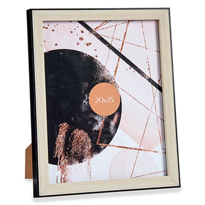 MARCO DE FOTOS 20X25CM NEGRO MADERA