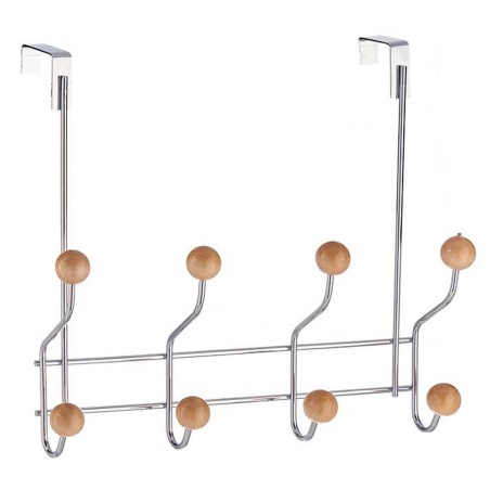 PERCHA DE PUERTA - 8 GANCHOS MADERA
