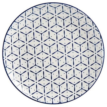 PLATO LLANO 24CM AZUL GRIEGO