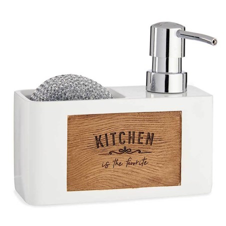 DOSIFICADOR JABÓN COCINA - BLANCO ESPNJA