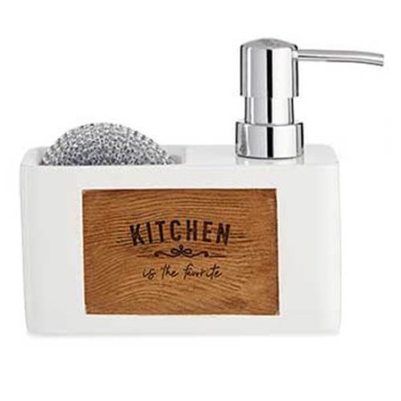 DOSIFICADOR JABÓN COCINA - BLANCO ESPNJA