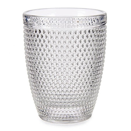 VASO DE AGUA 30CL PUNTOS TRANSPARENTE