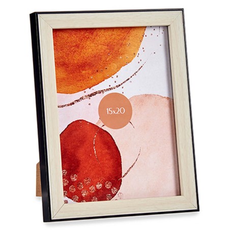 MARCO DE FOTOS 15X20CM NEGRO MADERA