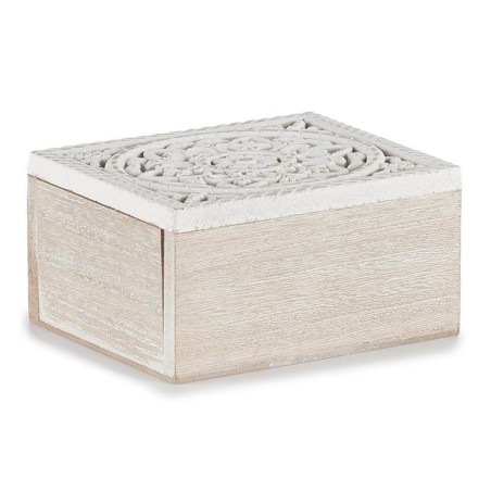 CAJA MADERA CALADA BLANCA
