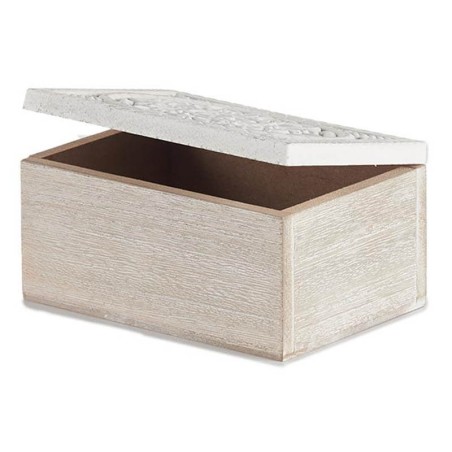 CAJA MADERA CALADA BLANCA
