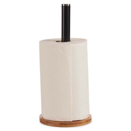 PORTARROLLO NEGRO METAL BAMBU 