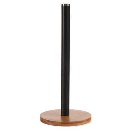 PORTARROLLO NEGRO METAL BAMBU 