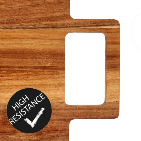 Tabla de corte - madera/mármol blanco