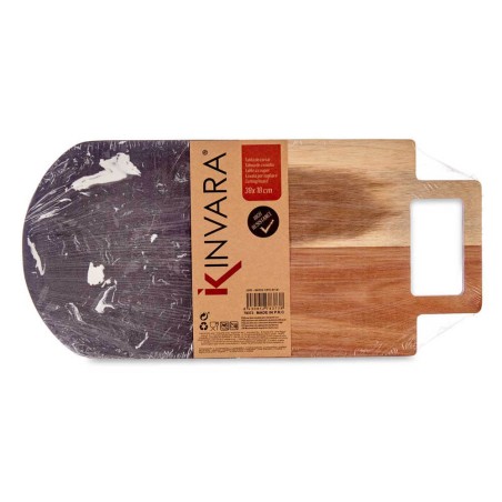 Tabla de corte - madera/mármol negro