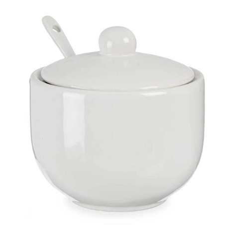 Azucarero de cerámica con cuchara