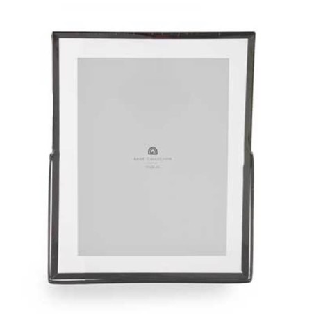Marco de fotos metal negro 15x20cm