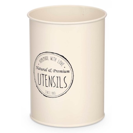 Portautensilios cocina crema