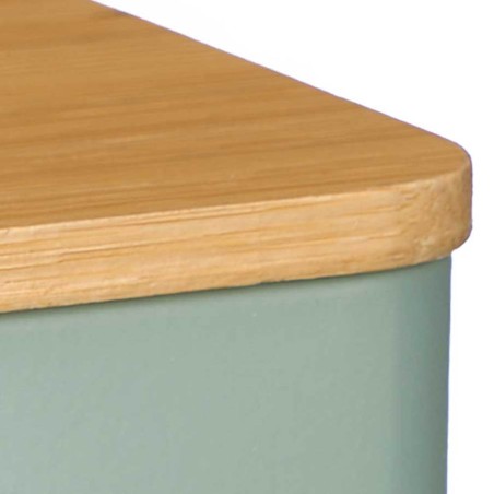 Bote de cocina metálico verde