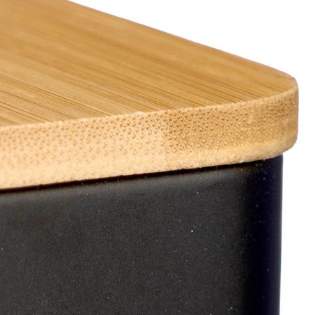 Bote de cocina metálico negro